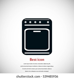 stove icon vector, flat design best vector icon
