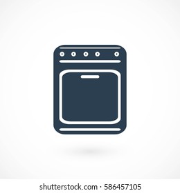 stove icon vector, flat design best vector icon