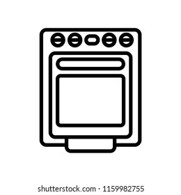 Stove icon vector isolated on white background, Stove transparent sign