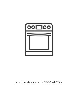 Stove icon vector on white background