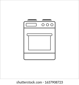 Stove icon vector on white background