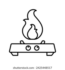 Icono de estufa ilustración vectorial