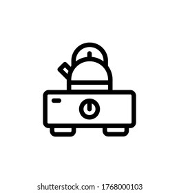 stove icon vector symbol template