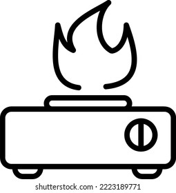 stove icon vector symbol template on white background..eps