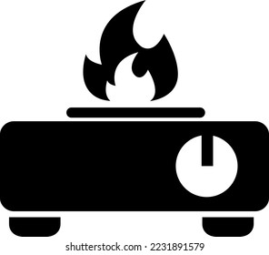 stove icon vector symbol template on white background..eps
