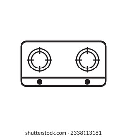 stove icon vector template illustraion logo design