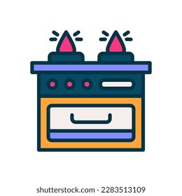icono de estufa para tu sitio web, móvil, presentación y diseño de logotipo.