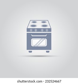stove isolated vector icon
