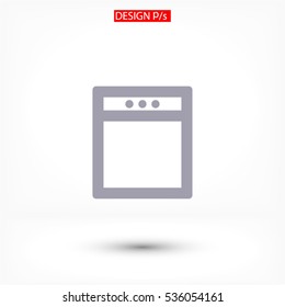 stove . line vector icon