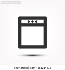 stove . line vector icon