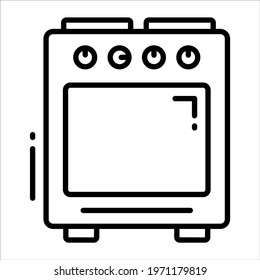 Stove line vector Icon. that can be easily modified or edit