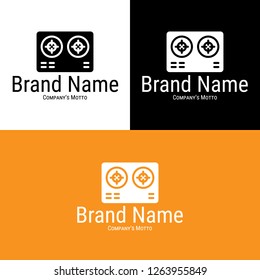 stove logo, flat bakery design and brand concept, vector illustration 