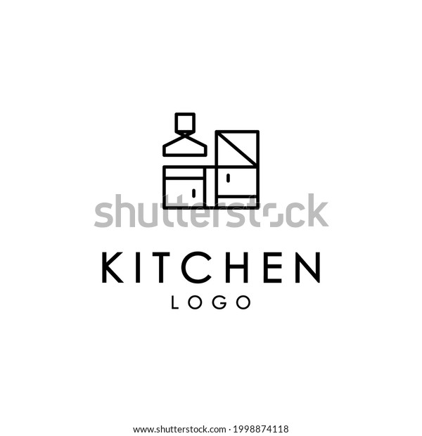 Stove Logo Kitchen Logo Cooking Set Stock Vector (Royalty Free ...