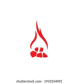 stove logo stock vektor teplate