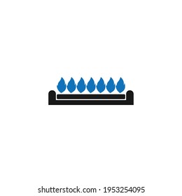 stove logo stock vektor teplate