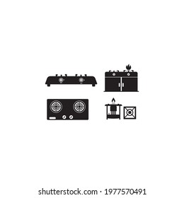Stove Logo Template vector icon illustration design 
