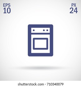 Stove minimal vector icon. Cooker flat line icon for websites and mobile minimalistic flat design.
