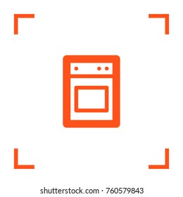 Stove minimal vector icon. Cooker flat line icon for websites and mobile minimalistic flat design.
