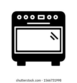 Stove oven icon design. Stove oven symbol icon in modern silhouette style design. Vector illustration.