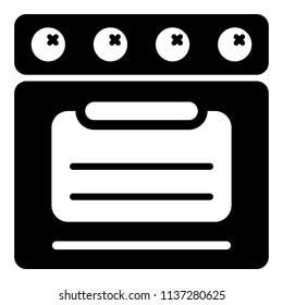 Stove oven icon. Simple illustration of stove oven vector icon for web design isolated on white background