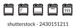 Stove oven icon, vector gas stove. Kitchen cooking appliance. Vector illustration.