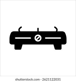 Ícone de forno de fogão, fogão a gás vetorial. Aparelho de cozinha. Ilustração vetorial.