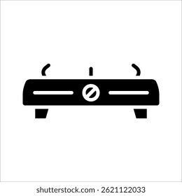 Ícone de forno de fogão, fogão a gás vetorial. Aparelho de cozinha. Ilustração vetorial.