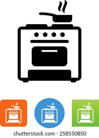 Stove with pot icon