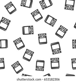 Stove seamless pattern. Vector illustration for backgrounds