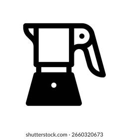 Stove top espresso maker Outlined stroke vector icon with black-filled details.