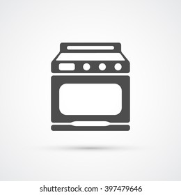 Stove trendy flat icon. Vector illustration