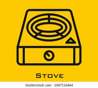 Stove vector icon