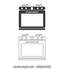 Stove vector  icon.