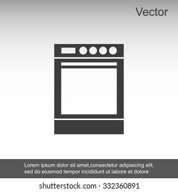 Stove vector icon