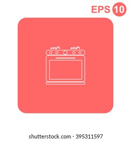 Stove vector icon