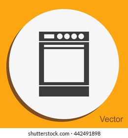 Stove vector icon