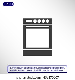 Stove vector icon