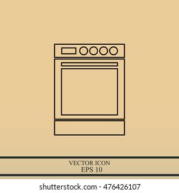 Stove vector icon