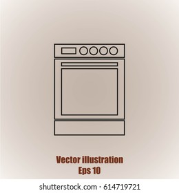 Stove vector icon