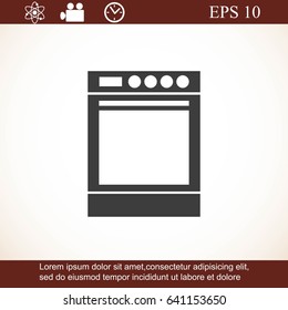 Stove vector icon