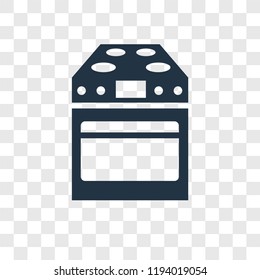 Stove vector icon isolated on transparent background, Stove transparency logo concept