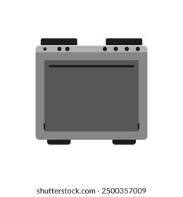 Stove vector icon. Kitchen appliance illustration. Flat design graphic. Modern cooking equipment.