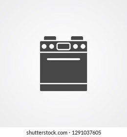 Stove vector icon sign symbol