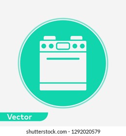 Stove vector icon sign symbol