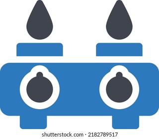  ilustración de stove Vector en un fondo transparente. Símbolos de calidad superior. Iconos vectoriales de glifos para diseño de conceptos y gráficos. 
