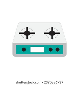 Stove vector illustration on white background. Household appliance. Kitchen item