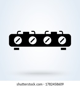 Stove. Vektorgrafik Einfache, moderne Icon-Design-Illustration.