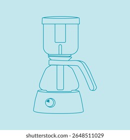 Stovetop moka pot coffee maker