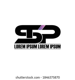 vector de diseño de logotipo de monograma de carta STP