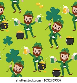 St.Patrick Day seamless pattern